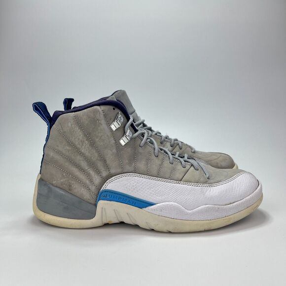 Nike Air Jordan 12 Gray University Blue Athletic Shoes 130690-007 Men\'s Size 9 main image 5